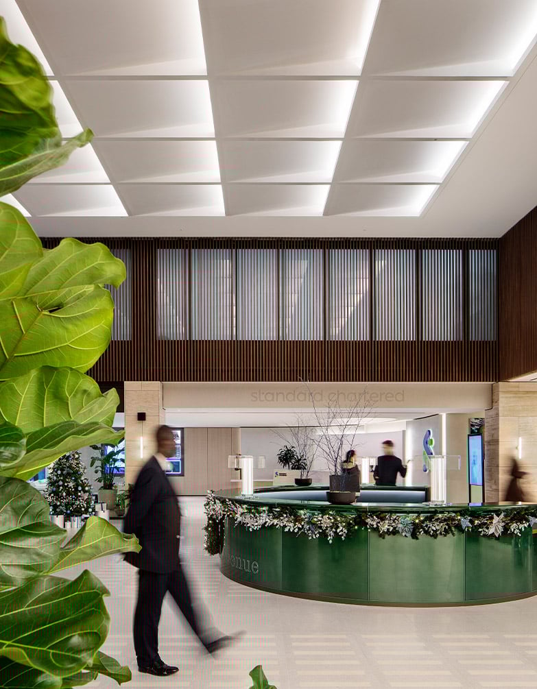 Standard Charted office Fit out at One Basinghall Rd London