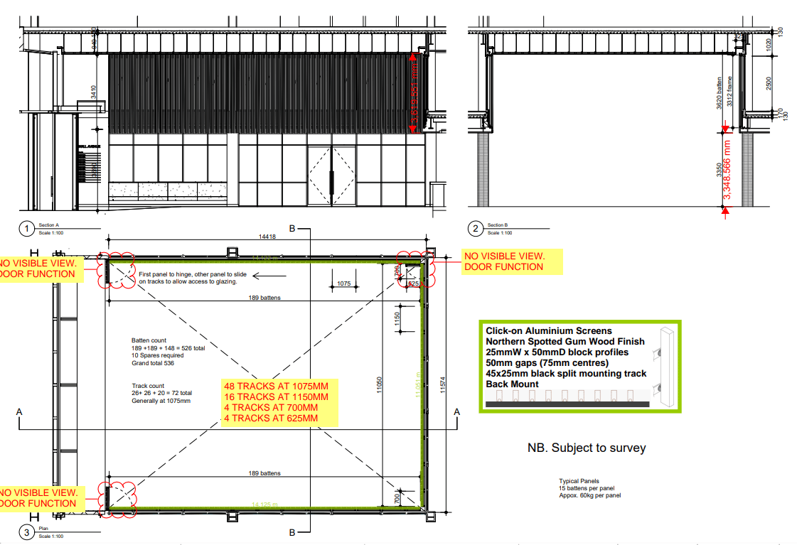 One Basinghall Rd London Project Drawings for Sculptform Screen Details