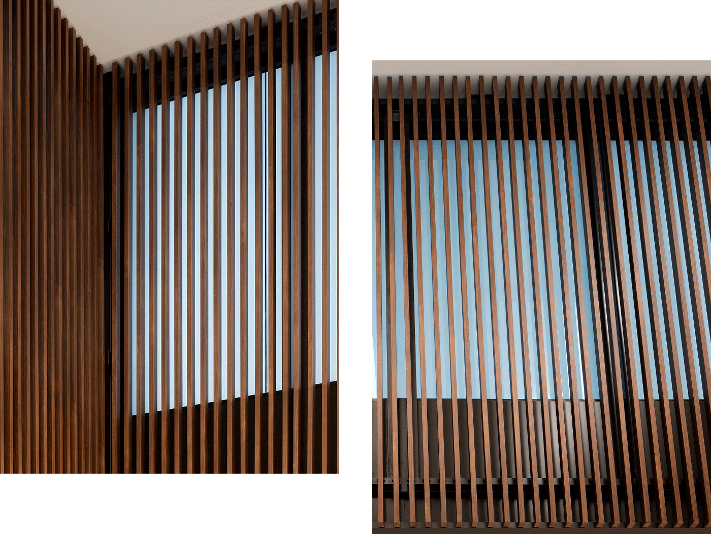 One Basinghall - Two images featuring screen detailing