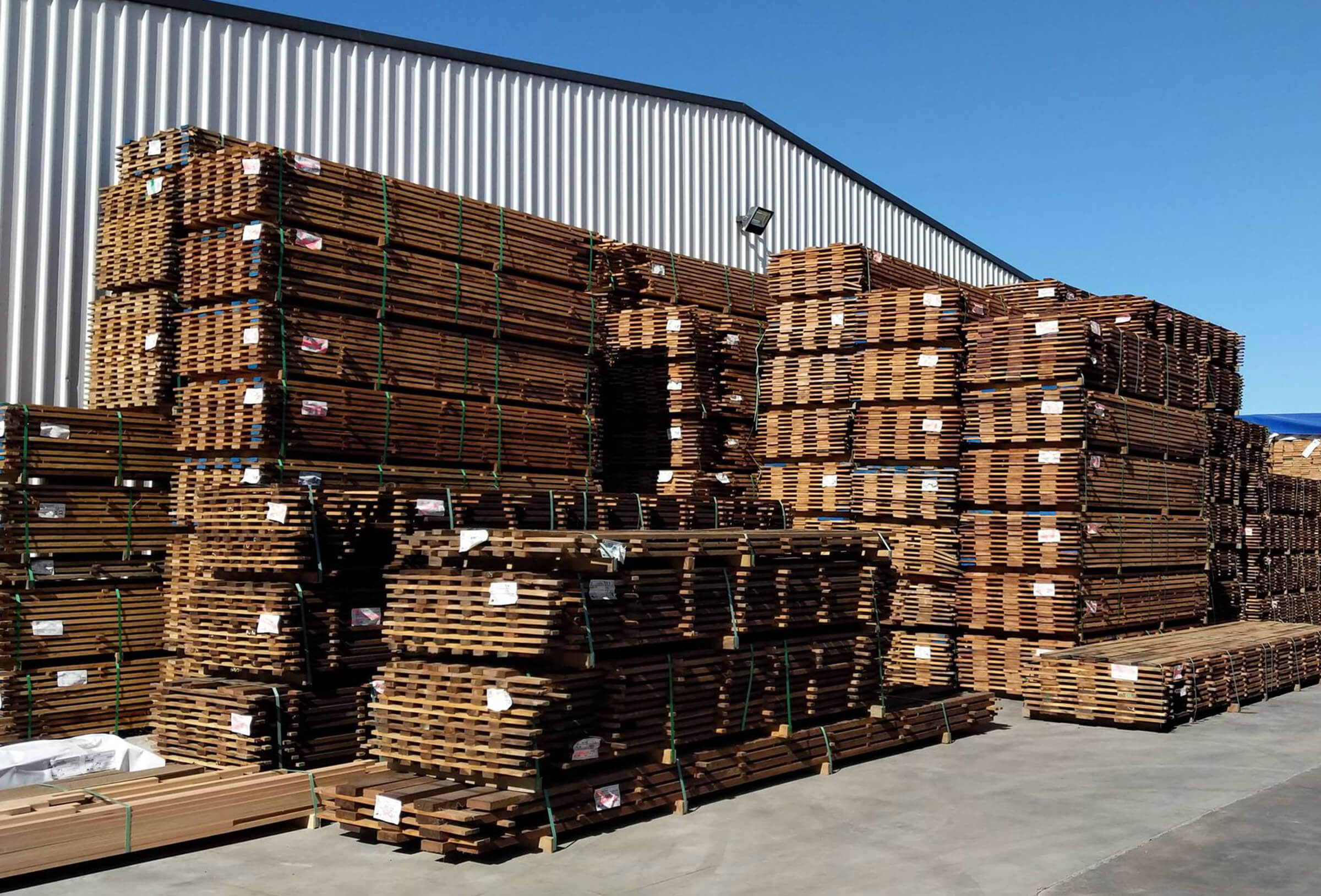 Drying-on-on-pallets