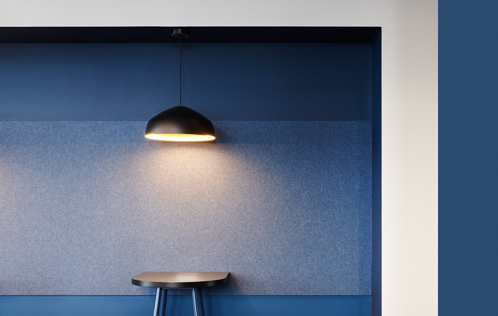 MaxCap Office Feature Wall and Interior Lighting 