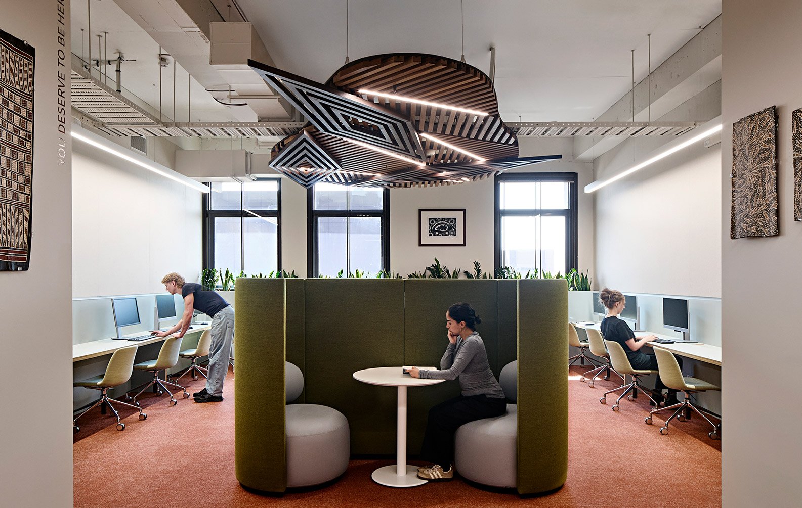 Murrup Barak University of Melbourne Ceiling by Tommy Day III and Sculptform 