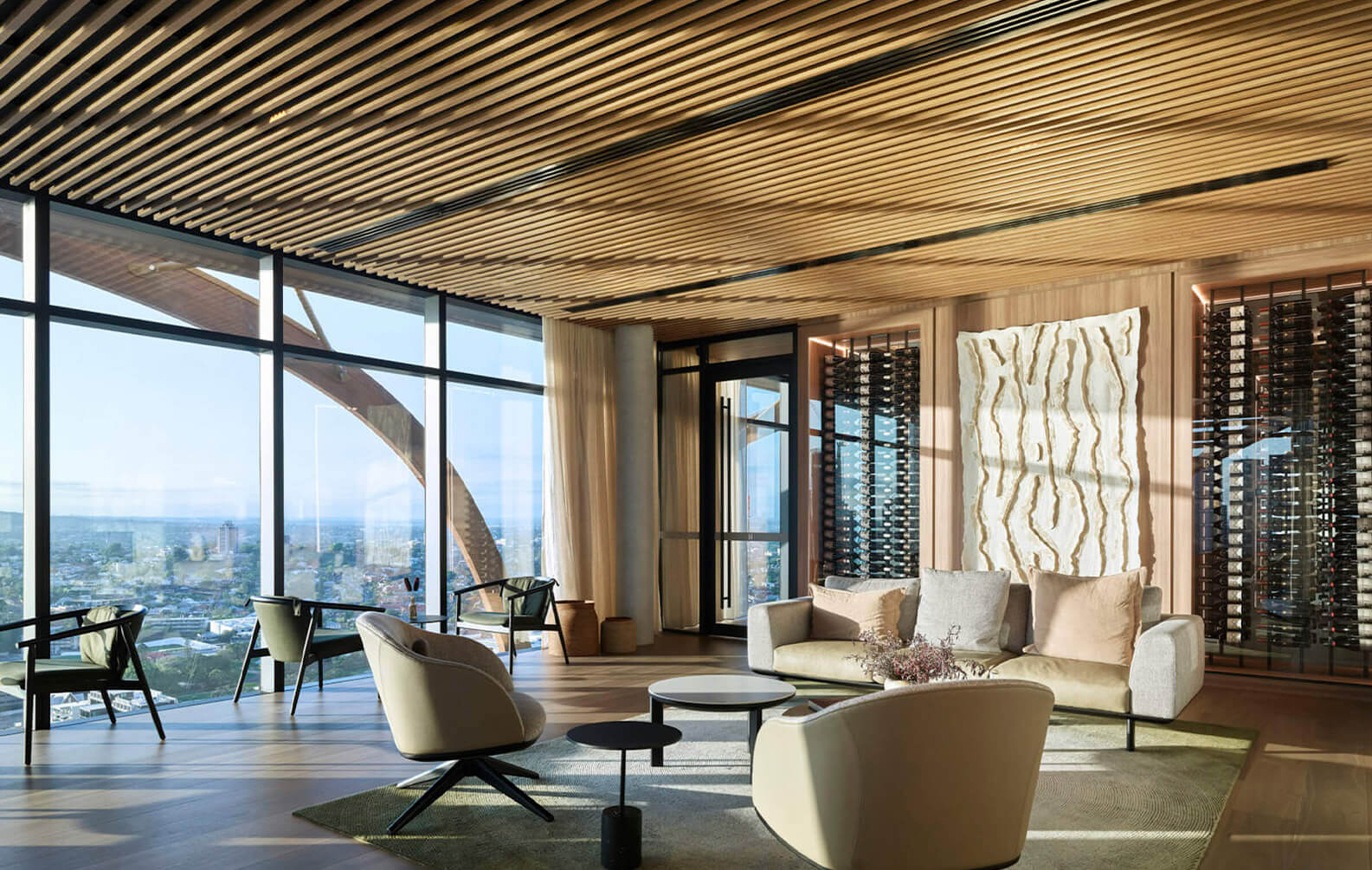Upper House Penthouse with Sculptform Feature Ceilings