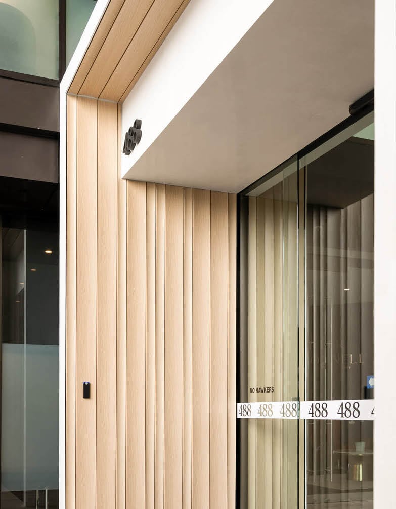 Timber Feature Walls of 488 Queen Street | Project | Sculptform